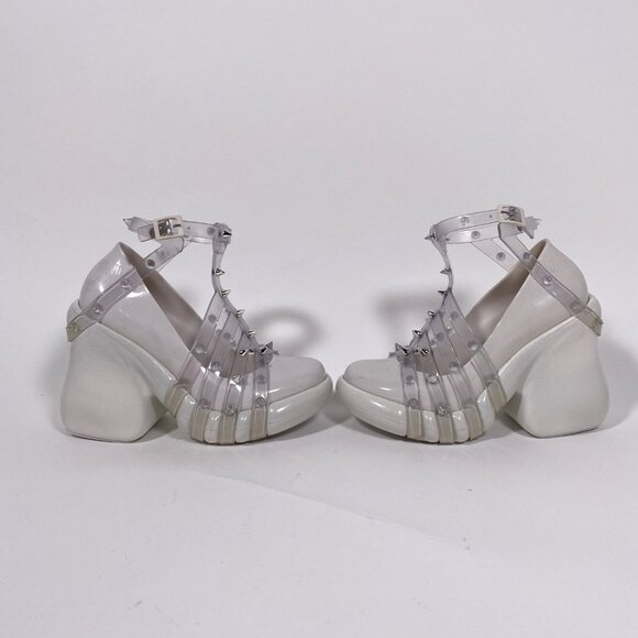 JEAN PAUL GAULTIER x Melissa White Jelly 'Punk Love' Platform - Picture 4 of 11